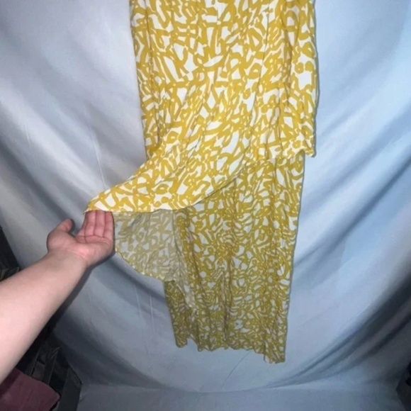 Anthropologie Maeve Brittany Goldenrod Midi Dress - Size 14 - Picture 7 of 11